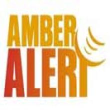 Amber alert text colored yellow, orange, and red